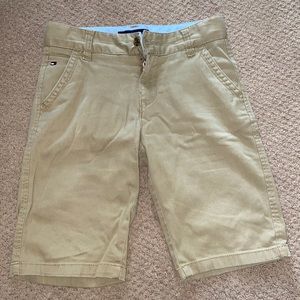 Khaki Tommy Hilfiger shorts, size 14